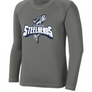 JR Steelheads 2025 Team Store YOUTH Long Sleeve Rash Guard Tee