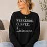 Weekend Coffee Lacrosse Crewneck
