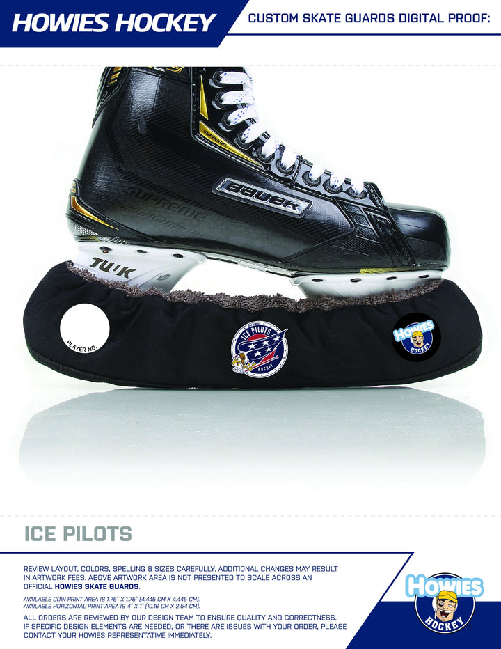 Ice Pilots 2025 Team Store Custom Skate Guards