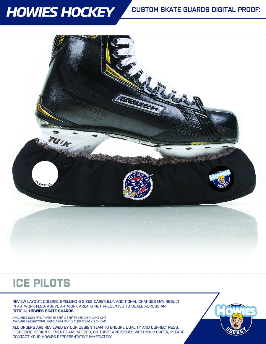 Ice Pilots 2025 Team Store Custom Skate Guards