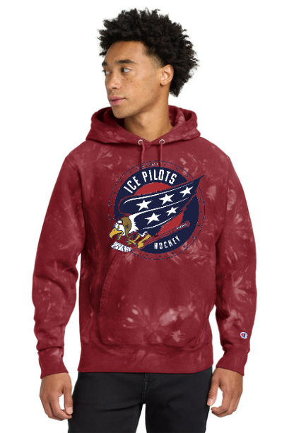 Ice Pilots 2025 Team Store Champion Tie Dye Hoodie