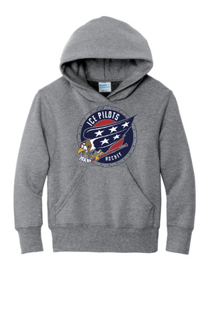 2025 Ice Pilots Team Store Youth Hoodie With Printed Logo