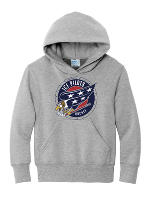 2025 Ice Pilots Team Store Youth Hoodie With Printed Logo