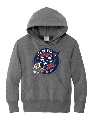 2025 Ice Pilots Team Store Youth Hoodie With Printed Logo