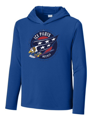 2025 Ice Pilots Youth Sport Performance Hoodie With Printed Logo