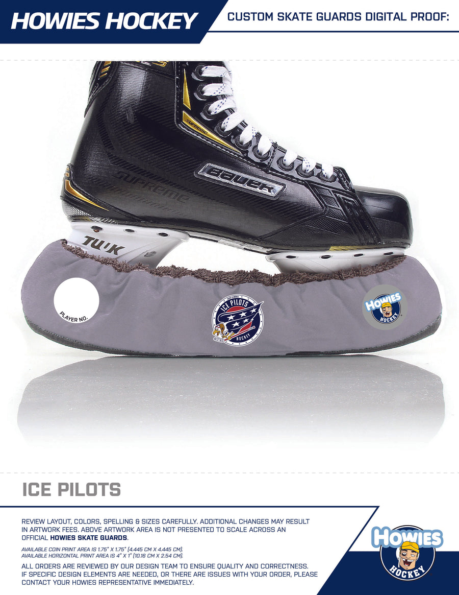 Ice Pilots 2025 Team Store Custom Skate Guards