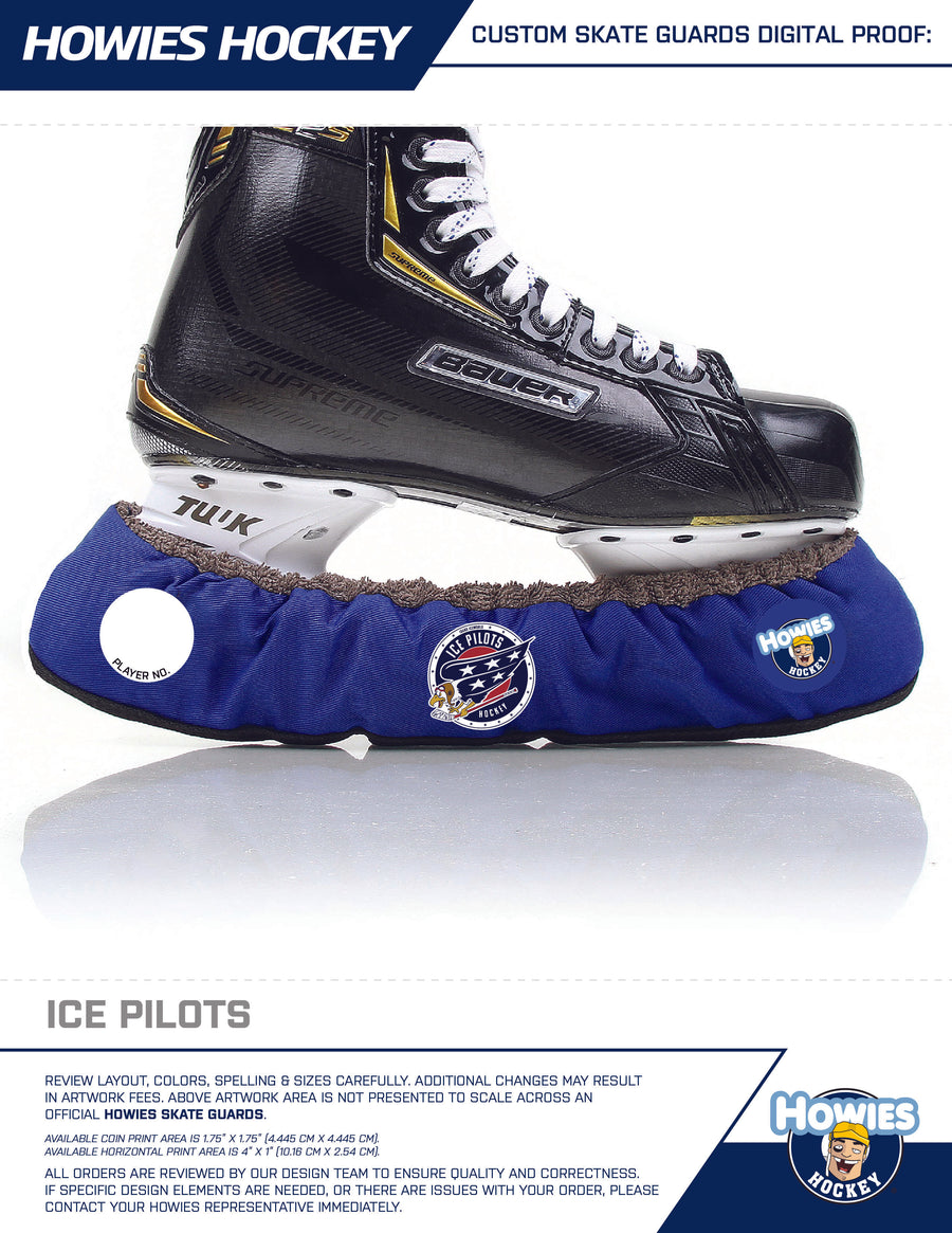 Ice Pilots 2025 Team Store Custom Skate Guards
