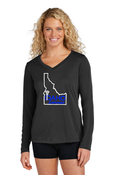 Idaho Women's Travel Team Shooter Shirt Front Logo Long Sleeve 2024