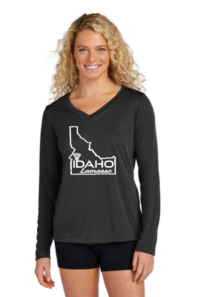 Idaho Women's Travel Team Shooter Shirt Front Logo Long Sleeve 2024