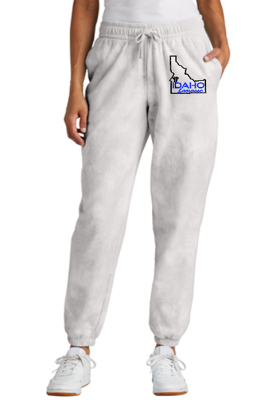 Idaho Women's Travel Team Tie Die Dove Grey Sweatpant