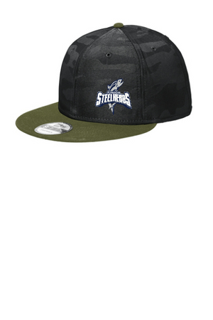 JR Steelheads 2025 Team Store Embroidered New Era Camo Flat Bill Snapback Cap