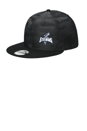 JR Steelheads 2025 Team Store Embroidered New Era Camo Flat Bill Snapback Cap