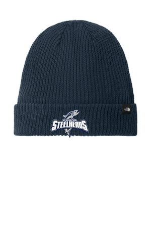 JR Steelheads 2025 Team Store- North Face Embroidered Rib Beanie