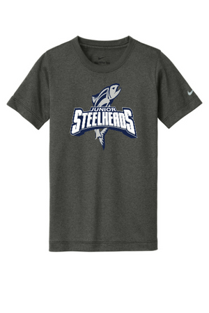 JR Steelheads 2025 Online Team Store  Nike Youth T Shirt With  Heat Transfer Logo