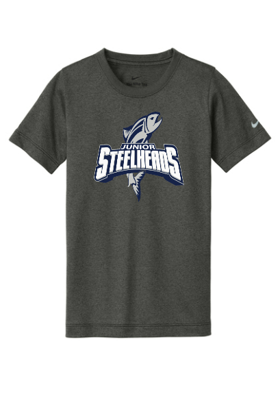 JR Steelheads 2025 Online Team Store  Nike Youth T Shirt With  Heat Transfer Logo