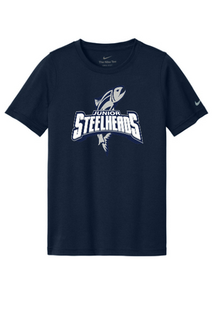JR Steelheads 2025 Online Team Store  Nike Youth T Shirt With  Heat Transfer Logo