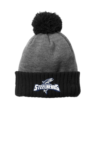 JR Steelheads 2025 Team Store- New Era Embroidered Cuffed Color Block Beanie