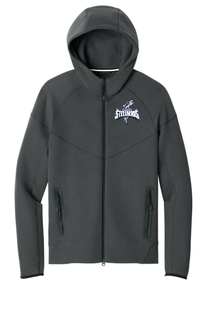 JR Steelheads 2025  Team Store Nike Embroidered Tech Hoodie