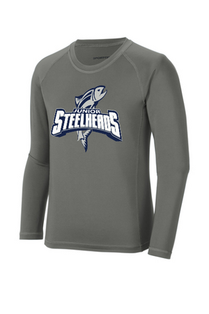 JR Steelheads 2025 Team Store YOUTH Long Sleeve Rash Guard Tee