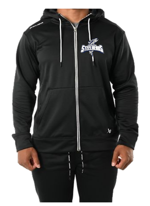 JR Steelheads 2025 Team Store Bauer Fleece Full Zip Hoodie