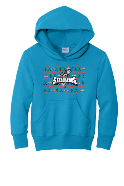 JR Steelheads 2025 Holiday Youth Hoodie Pc90YH