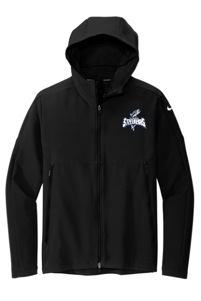 JR Steelheads 2025 Team Online Store Embroidered Nike Hooded Soft Shell Jacket