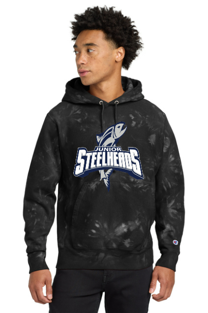 JR Steelheads 2025 Team Store Champion Tie Dye Hoodie