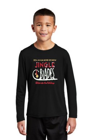 Jingle Blades Youth Long Sleeve Performance Tee