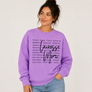 Lacrosse Mom Writing Crewneck