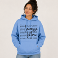 Lacrosse Mom Writing Hoodie