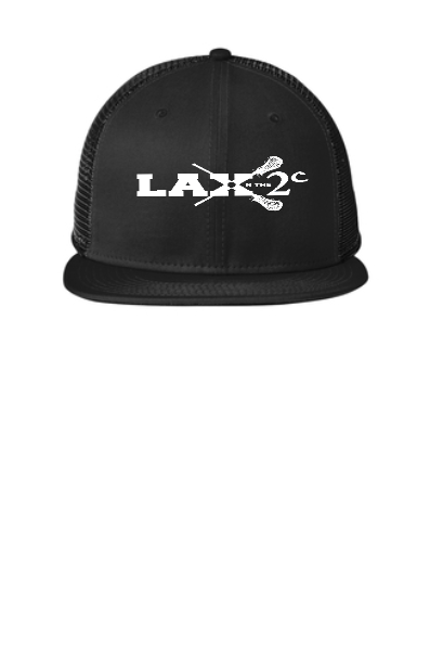 LaxN2C Trucker Hat Black With Embroidery Logo