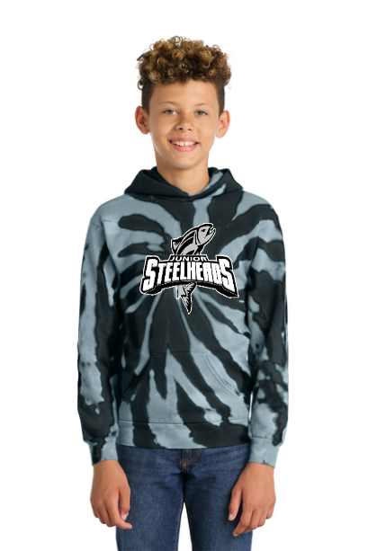 JR Steelheads 2025 Team Store Youth Tie Dye Hoodie