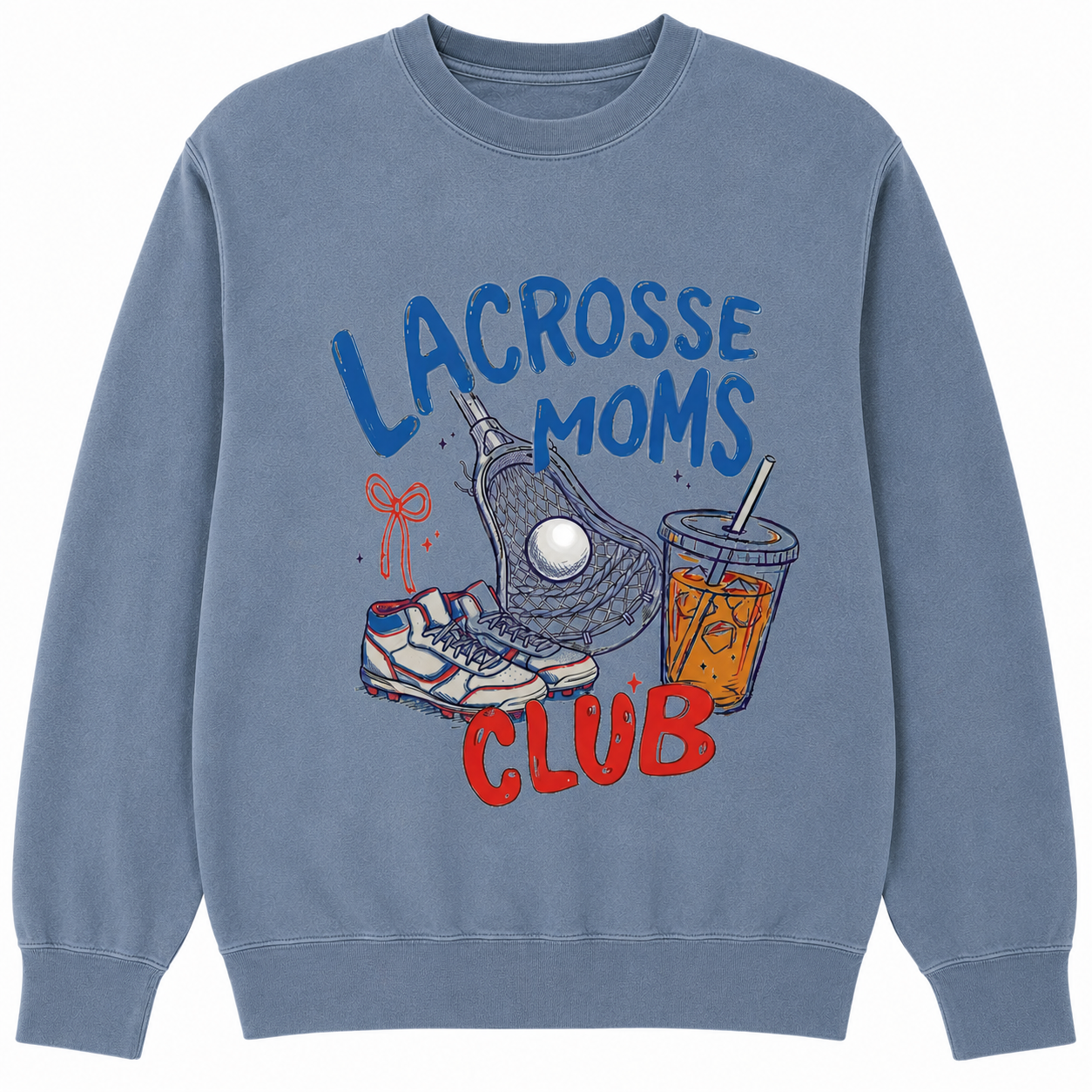 Retro Lacrosse Moms Club Crewneck