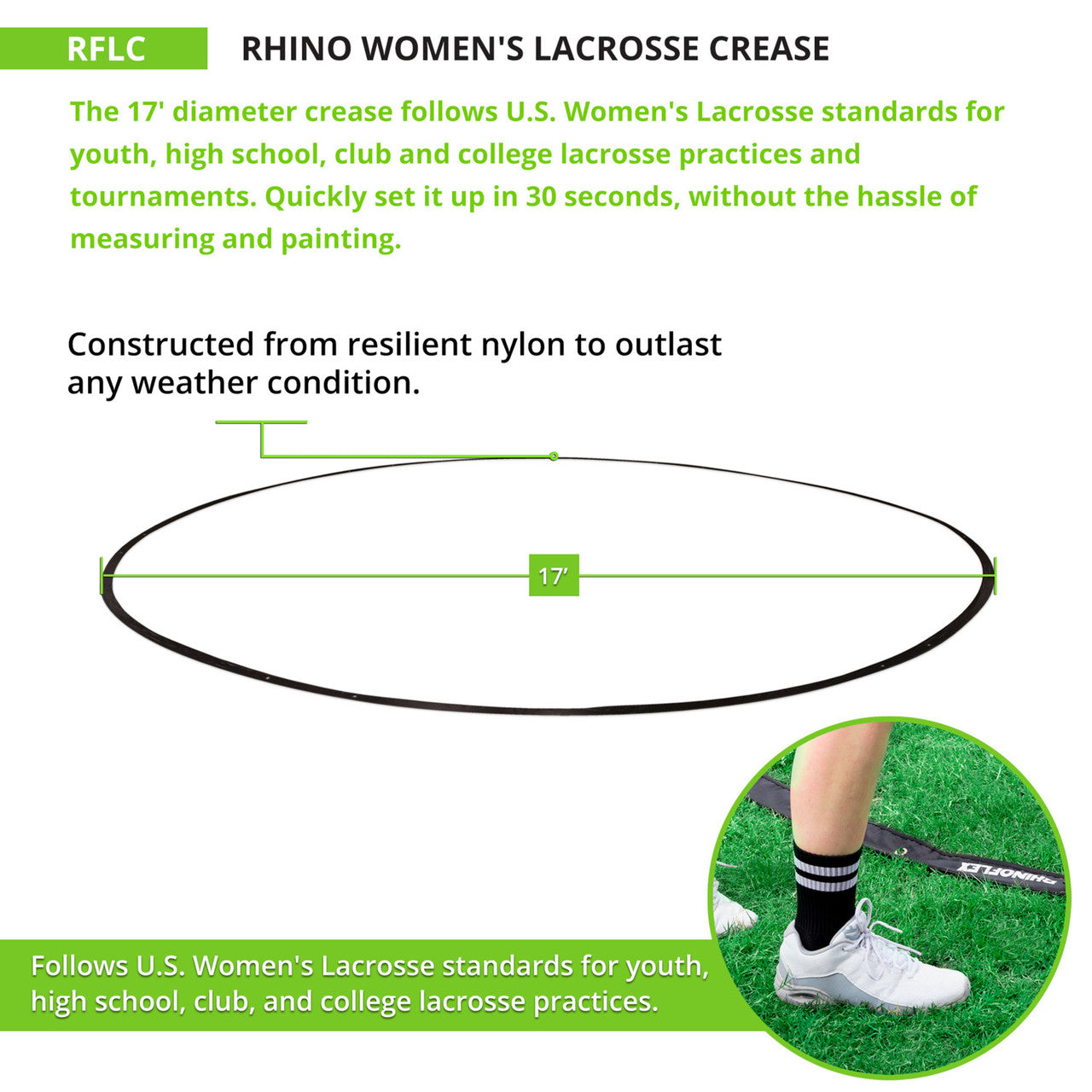 Champion Women's Rhino Lacrosse Crease