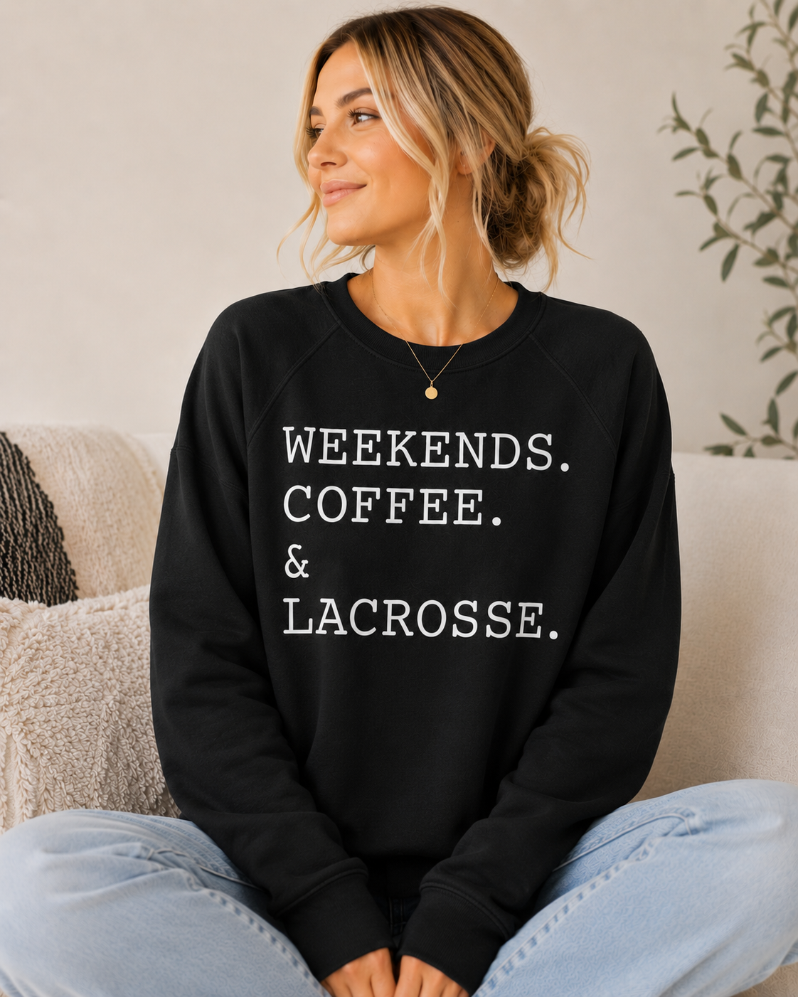 Weekend Coffee Lacrosse Crewneck BC