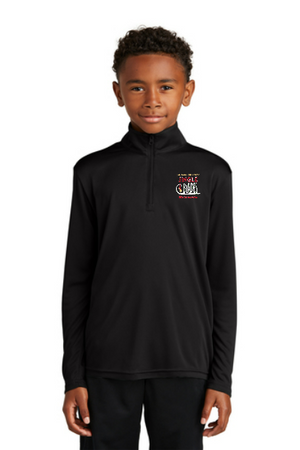 Jingle Blades Youth Performance 1/4 Zip Embroidered Pullover