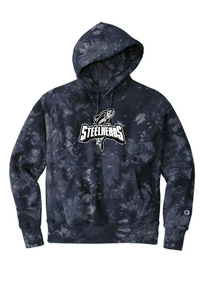 JR Steelheads 2025 Team Store Champion Tie Dye Hoodie