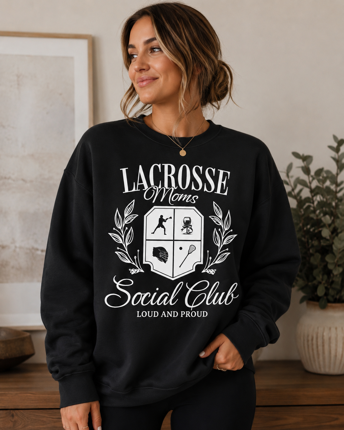 Lacrosse Moms Social Club Crewneck