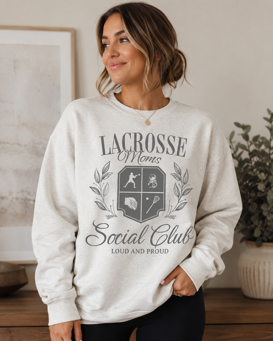 Lacrosse Moms Social Club Crewneck