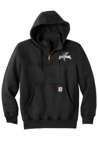 JR Steelheads Holiday Embroidered Carhartt Rain Defender Hoodie