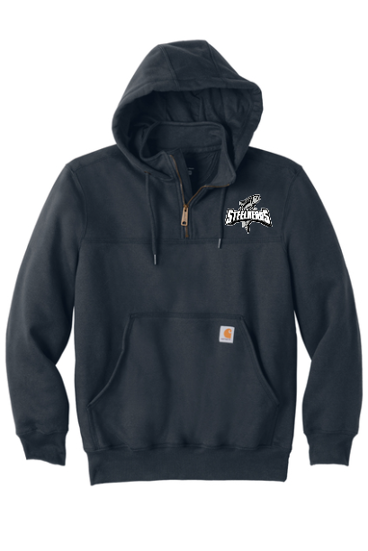 JR Steelheads Holiday Embroidered Carhartt Rain Defender Hoodie