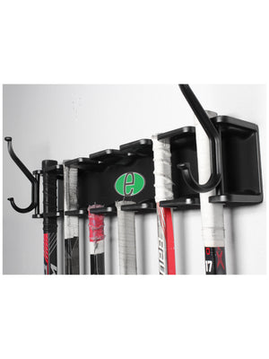 Lacrosse Stick Multi-Sport Storage Rack with 2 Hooks by Evolution